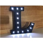 Assistência Técnica e Garantia do produto Letra L Decorativa 3D em MDF Luminosa LED Branco Frio