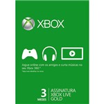 Assistência Técnica e Garantia do produto Live Card Microsoft Gold 3 Meses XBOX 360