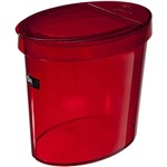 Assistência Técnica e Garantia do produto Lixeira Oval Retrô 5L Vermelha - Coza