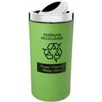 Assistência Técnica e Garantia do produto Lixeira PP para Resíduos Recicláveis 9L com Tampa Basculante Inox Verde - Brinox