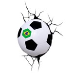 Assistência Técnica e Garantia do produto Luminária Bola de Futebol Edição Especial BRASIL Branca - 3D Light FX
