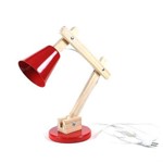 Assistência Técnica e Garantia do produto Luminária de Mesa Articulável Pixar MDF Vermelha
