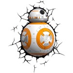 Assistência Técnica e Garantia do produto Luminária de Parede Star Wars BB-8 Branco - 3D LIGHT FX