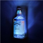 Assistência Técnica e Garantia do produto Luminária para Garrafa Decoração Bar Mdf Azul