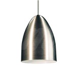 Assistência Técnica e Garantia do produto Luminária Pendente E-led Cone de Alumínio Escovado com Soq. E-27