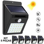 Assistência Técnica e Garantia do produto Luminária Solar Parede 30 Leds Sensor Movimento Kit 5 Peças CBRN08933