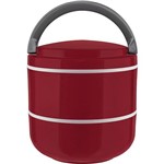 Assistência Técnica e Garantia do produto Lunch Box Marmita Dupla Microondas Vermelho 1,4L - Euro Home