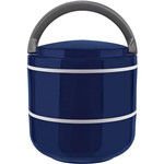 Assistência Técnica e Garantia do produto Lunch Box Marmita Microondas Dupla Azul 1,4L - Euro Home