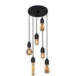 Assistência Técnica e Garantia do produto Lustre Pendente Luminaria Retro Md-4162/6 Suporte para Lampada / não Inclusa