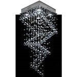 Assistência Técnica e Garantia do produto Lustre Plafon de Cristal Legítimo - Quadrados - Base 35x35 - Debby Artes
