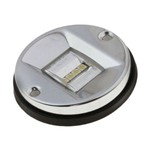 Assistência Técnica e Garantia do produto Luz de Espelho de Popa em LED C/ Acabamento em Inox, Base Emborrachada - Redonda