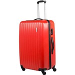 Assistência Técnica e Garantia do produto Mala de Viagem Média Vermelha em ABS com Cadeado Embutido - Travel Max