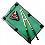 Assistência Técnica e Garantia do produto Mesa de Bilhar Mini Sinuca Snooker Portátil 31x51cm Completa com Tacos de Madeira e Bolas