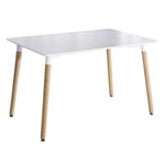 Assistência Técnica e Garantia do produto Mesa de Jantar Eames Square - 80 X 120 Cm - Branco