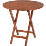 Assistência Técnica e Garantia do produto Mesa Dobravel de Madeira Jatoba Redonda Fitt Eco Blindage 4 Lugares