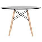 Assistência Técnica e Garantia do produto Mesa Eames Wood 120 Cm - Tampo Preto