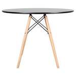 Assistência Técnica e Garantia do produto Mesa Eames Wood 100 Cm - Tampo Preto