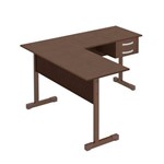 Assistência Técnica e Garantia do produto Mesa em L para Escritório 2 Gavetas 143cmx136cm Pop Plata Móveis Ruggine