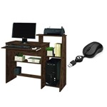 Assistência Técnica e Garantia do produto Mesa para Computador Austrália - Amêndoa Wood - Móveis Primus - Acompanha um Mouse