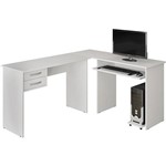 Assistência Técnica e Garantia do produto Mesa para Computador Triunfo com 2 Gavetas Branco - Benetil Móveis