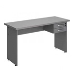 Assistência Técnica e Garantia do produto Mesa para Escritório 2 Gavetas 120cm Top Plata Móveis Cinza