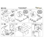 Assistência Técnica e Garantia do produto Mesa para Escritório 2 Gavetas Me4123 Carvalho - Tecno Mobili