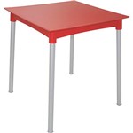 Assistência Técnica e Garantia do produto Mesa Plástica Diana Anodizado Vermelho - Tramontina