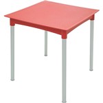 Assistência Técnica e Garantia do produto Mesa Plástica Laura Ratan Anodizado Vermelho - Tramontina