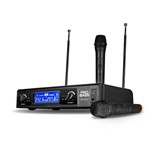 Assistência Técnica e Garantia do produto Microfone Sem Fio Wireless Duplo Pro Bass Vf 212 Vhf