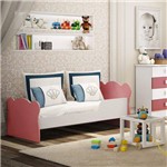 Assistência Técnica e Garantia do produto Mini Cama Infantil com Proteção Lateral 1590 Baby Móveis Percasa Branco/Rosa