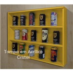 Assistência Técnica e Garantia do produto Mini Estante Vitrine para Coleções Miniaturas / Cervejas Laqueada - Amarelo