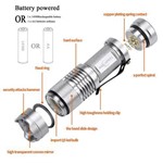Assistência Técnica e Garantia do produto Mini Flash Light Resistente a Água Pacote com 10 Unidades 300 Lumens (prata) Bivolt