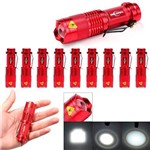 Assistência Técnica e Garantia do produto Mini Flash Light Resistente a Água Pacote com 10 Unidades 300 Lumens (vermelha) Bivolt