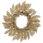 Assistência Técnica e Garantia do produto Mini Guirlanda Folhas Secas em Glitter, Dourado - Christmas Traditions