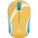 Assistência Técnica e Garantia do produto Mini Mouse Logitech M187 Sem Fio Amarelo 1000dpi