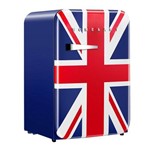 Assistência Técnica e Garantia do produto Mini Refrigerador Retro Home & Art 106 Litros Bandeira Uk 110v