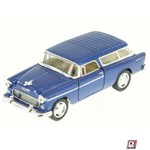 Assistência Técnica e Garantia do produto Miniatura Carro de Coleção Chevrolet Chevy Nomad Ano 1955 Vintage Cor Azul
