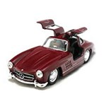 Assistência Técnica e Garantia do produto Miniatura Carro de Coleção Mercedes-benz 300sl 1/34 Vintage Cor Bordô