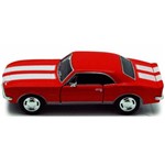 Assistência Técnica e Garantia do produto Miniatura Coleção Chevrolet Camaro Z/28 Ano 1967 Vermelho 1/37 Vintage Kinsmart