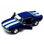 Assistência Técnica e Garantia do produto Miniatura Coleção Chevrolet Camaro Z/28 Ano 1967 Vintage Cor Azul 1/37 Kinsmart