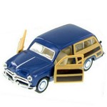 Assistência Técnica e Garantia do produto Miniatura de Coleção Ford Antigo Woody Wagon 1949 1/40 Ferro Cor Azul