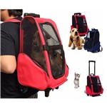 Assistência Técnica e Garantia do produto Mochila Bolsa Rodas Transporte Passeio Caes Gato Pet Dog Bag - GT399
