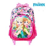 Assistência Técnica e Garantia do produto Mochila Infantil Escolar 3D Frozen Elsa e Anna com Rodinhas