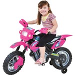Assistência Técnica e Garantia do produto Moto Elétrica Infantil Motocross Rosa - Homeplay