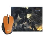 Assistência Técnica e Garantia do produto Mouse Gamer OEX MC103 com Mousepad Combo Clash 3.200dpi Laranja