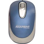 Assistência Técnica e Garantia do produto Mouse Óptico Colorido USB Azul/Prata - Maxprint