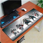 Assistência Técnica e Garantia do produto Mouse Pad Gamer Grande 70x35cm Antiderrapante Bordas Costuradas Tema Assassino - Exbom MP-7035C