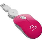 Assistência Técnica e Garantia do produto Mouse Retrátil Super Mini USB - Pink - Multilaser