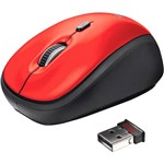 Assistência Técnica e Garantia do produto Mouse Sem Fio Trust YVI - Vermelho
