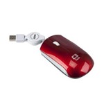 Assistência Técnica e Garantia do produto Mouse Usb Optico Retratil Vermelho Ms3220